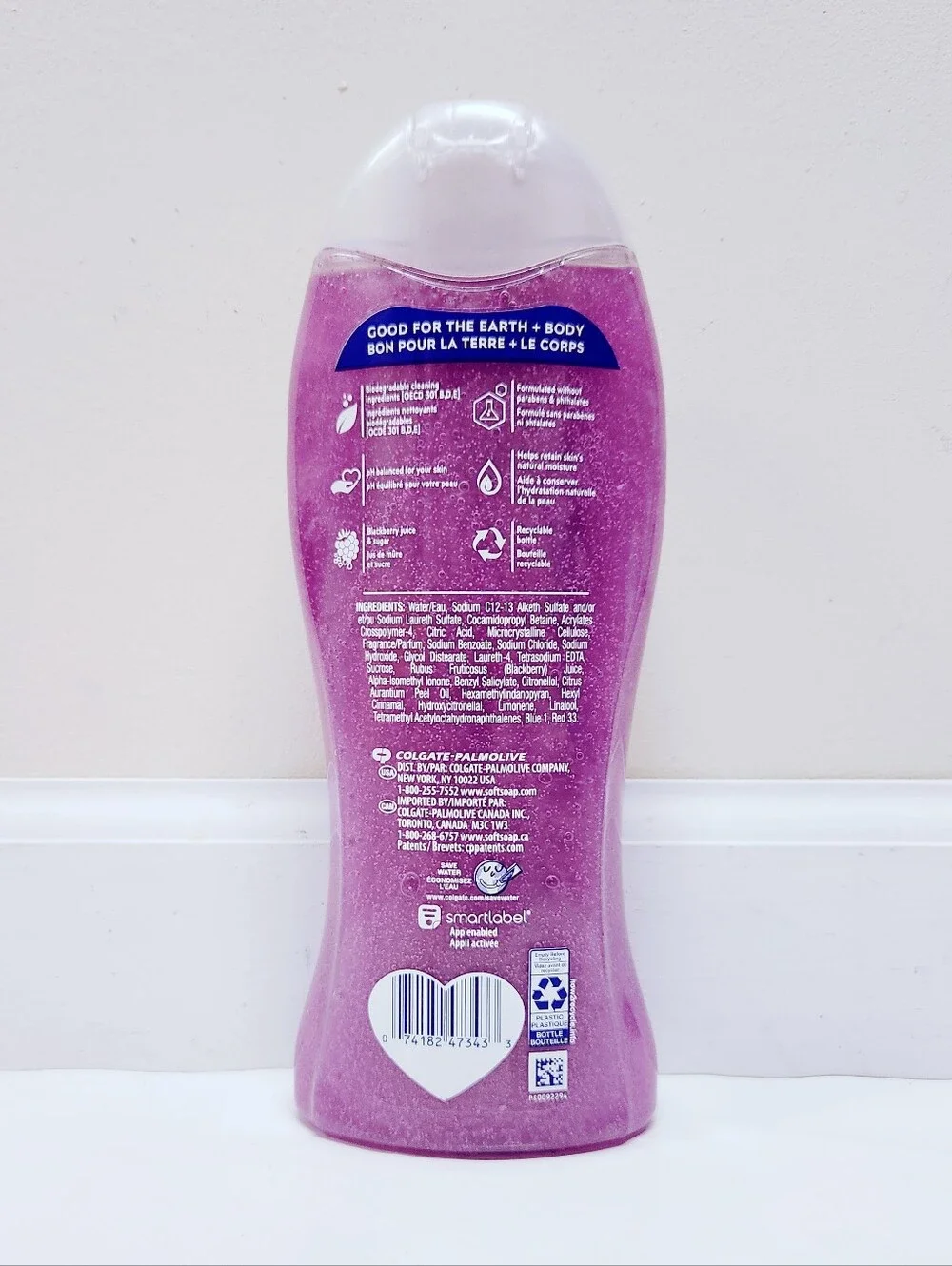 ⭐4/$15 Softsoap Exfoliating Body Wash Blackberry Sugar